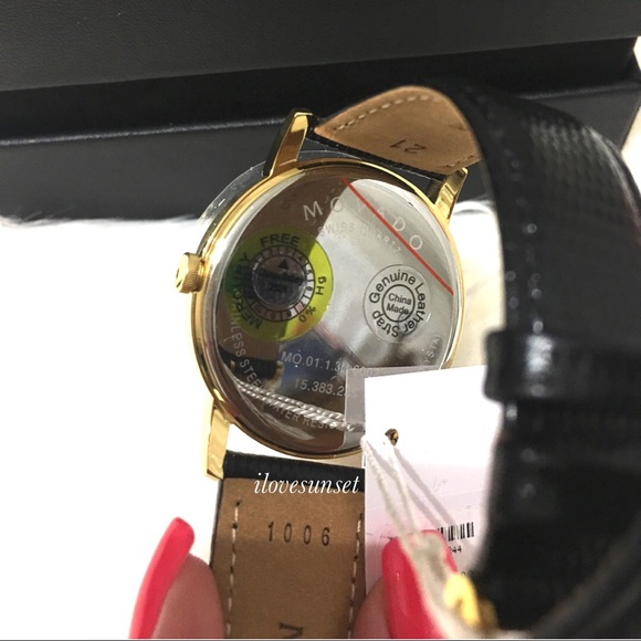 {Movado} Black & Gold Museum Classic Watch - Picture 3 of 4